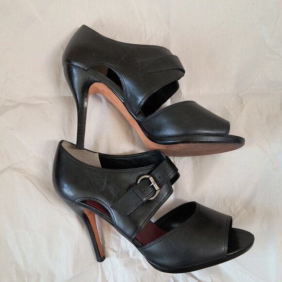 Max Studio Leather Heels 7.5 - Picture 2 of 8